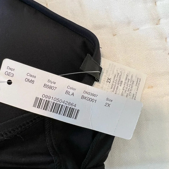 NWT J.CREW French‎ Bikini Top in black XXL & 2X - Picture 5 of 6